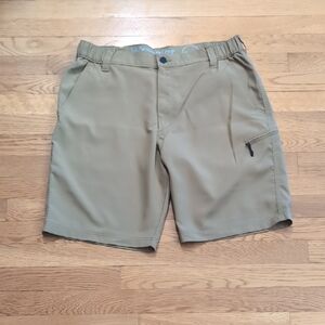 Wrangler Tan Flat Front Casual Shorts